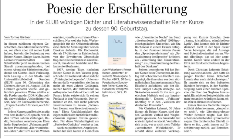 Inhaltsangabe Fünfzehn Von Reiner Kunze Reiner Kunze | Schriftsteller